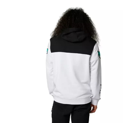 BUZO FOX FGMNT PO FLEECE HOODIE KANGU BLANCO TURQUESA en internet