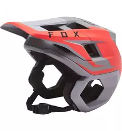 CASCO FOX DROPFRAME PRO SIDESWIPE LT GRY GRIS CLARO CON SALMON