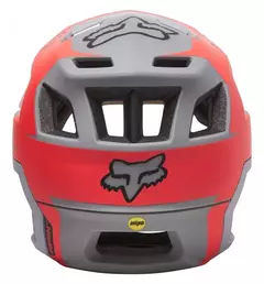 CASCO FOX DROPFRAME PRO SIDESWIPE LT GRY GRIS CLARO CON SALMON - MendoBike