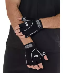 GUANTES DEDO CORTO GEL PRO LINEA BLANCA OSLO