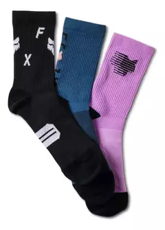 MEDIAS FOX "6"" RANGER SOCK PREPACK MULTI " LILA/AZUL/NEGRO MEDIAS FOX
