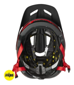 CASCO FOX SPEEDFRAME PRO NEGRO CON ROJO MIPS en internet