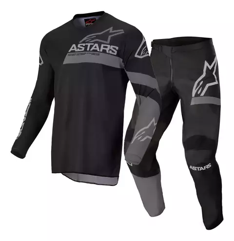 CONJUNTO ALPINESTARS YPUTH RACER GRAPHITE BK DK GRAY (28)