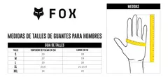 GUANTES FOX FLEXAIR ASCENT GLOVE ORO CON NEGRO en internet