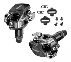 PEDALES SHIMANO MTB PD-M505-L CON TRABAS SM-SH51 NEGROS en internet