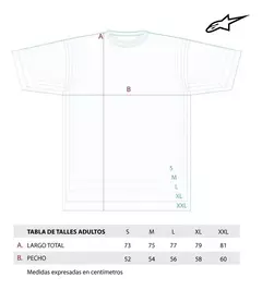 REMERA AGELESS TEE II BLANCA ALPINESTARS - comprar online