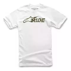 REMERA RIDE CAMO 2.0 TEE WHITE ALPINESTARS