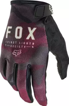 GUANTES FOX RANGER GLOVE MORADO LETRAS AMARILLO