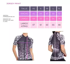 JERSEY PRINT OSLO NEGRA WOMEN - MendoBike
