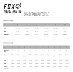 REMERA FOX PARALLAX TEE GRIS LETRAS NEGRAS en internet