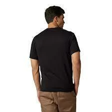 REMERA FOX NUKLR SS TECH TEE NEGRO LOGO LINEA BLANCA CON TURQUESA en internet