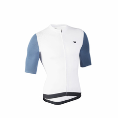 Jersey Pave Sleeves Pecho Blanco Mangas Azules