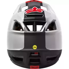 CASCO INTEGRAL FOX PROFRAME HELMET BLOCKED BLANCO Y ROJO - tienda online