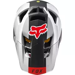 CASCO INTEGRAL FOX PROFRAME HELMET BLOCKED BLANCO Y ROJO en internet