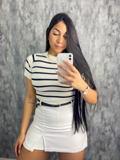 Blusa Listrada - Tricô Modal - La Mode Store 