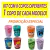 KIT 8 Copos DIVERTIDAMENTE 2 Plástico R:16979 320ml Plasutil