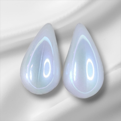 Brinco Gota Pérola Leitoso 2,5 cm - comprar online