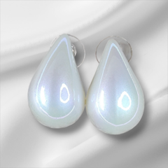 Brinco Gota Pérola Leitoso 2 cm - comprar online