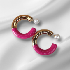 Brinco Argola com Dourado 5 cm - comprar online
