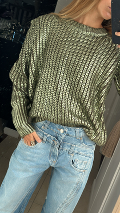 Sweater Hombreras Verde - comprar online