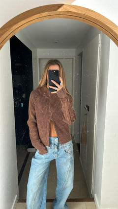 Cardigan Marron Gastado en internet