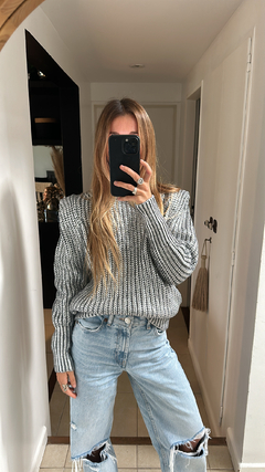 Sweater Hombreras Plateado - comprar online
