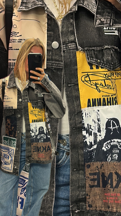 Campera Denim Parches - comprar online