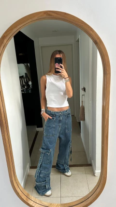 Jean cargo denim - comprar online