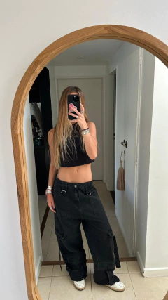 Musculosa isa black - Ropaje