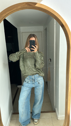 Sweater Hombreras Verde