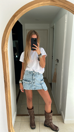 Pollera Cargo Denim - Ropaje