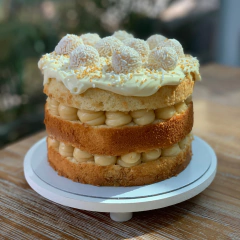Bolo Naked Cake - Brigadeiro Branco