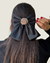 Laço Isabelle - cetim preto - Acessórios para cabelo - tiaras e hairclips 
