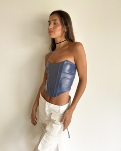 Imagen de Corset metallic denim