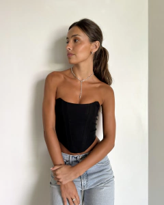 Corset black heart - comprar online