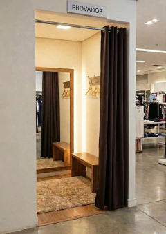 Cortina Para Provador Blackout Tecido 2,70x2,00 Promoção Top - Mais Bela Enxovais