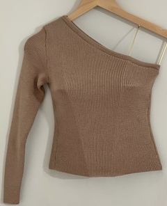 Blusa manga longa única - tricot - loja online