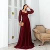 Vestido longo em tule com M/L