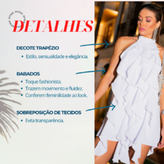 Vestido frente única com babados frontais - Atemporal Soul
