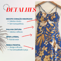 Vestido midi viscolinho estampa floral na internet