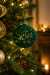 Bola de Natal Vazada Flocada Veludo Verde 10cm Jogo 4 Unid. na internet