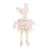 Coelha Decorativa Com Cesta de Pelúcia Rosa 54cm