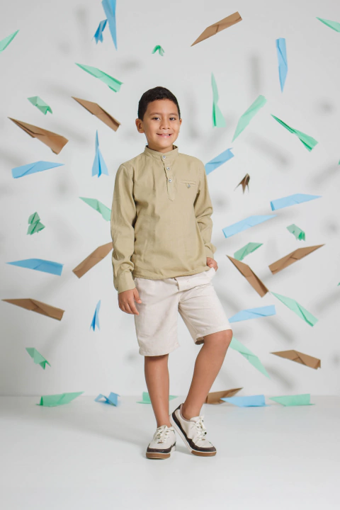 BATA LONGA BAUNILHA LINHO 4/6/8 - comprar online