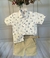 CAMISA M.CURTA INFANTIL BRANCA STAMPA BARCO 4/6/8 - loja online