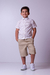 CAMISA M.CURTA INFANTIL BRANCA STAMPA COQUEIRO 4/6/8