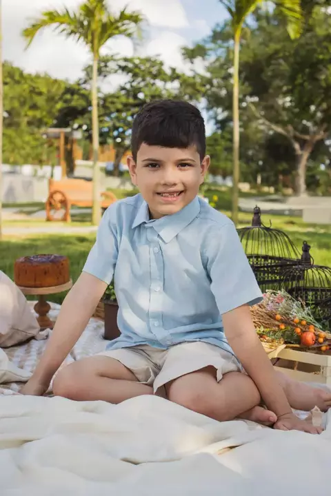 CAMISA M.CURTA JUVENIL AZUL MAYA - comprar online