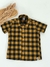 CAMISA MC XADREZ MOSTARDA BABY ( FIO TINTO ) na internet