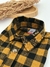 CAMISA MC XADREZ MOSTARDA BABY ( FIO TINTO ) - loja online