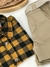 Imagem do CAMISA MC XADREZ MOSTARDA BABY ( FIO TINTO )