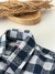 CAMISA MC XADREZ MARINHO BABY ( FIO TINTO ) - loja online